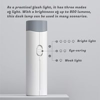 Petite lampe de lecture de Table, lanterne d'extérieur, lampe de poche pliable LED, lampe de bureau avec Port de charge USB