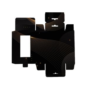 Dossiers en carton avec fenêtre dorée pour l'électronique, les parfums, les montres, les bijoux, gaufrage, recyclables, pelliculage brillant, vernissage - Product Image 6