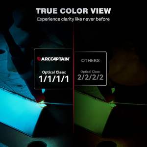 Casque <span class=keywords><strong>de</strong></span> soudage professionnel ARCCAPTAIN à assombrissement automatique, <span class=keywords><strong>4</strong></span> <span class=keywords><strong>capteurs</strong></span> d'arc, visière à couleurs réelles - Product Image 2