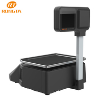 RONGTA 2025 nuevo modelo AI escala DP01 impresora etiqueta y recibo con 30kg pesaje Digital para supermercado