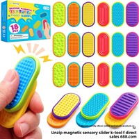 Slider magnétique sensoriel anti-stress en silicone, certifié CE, pour soulager l'irritabilité, idéal pour les enfants de 3 ans et plus, vente en gros