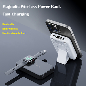 Từ không dây nhỏ với màn hình hiển thị kỹ thuật số, được xây dựng trong cáp 5000mAh 12V Điện thoại di động sạc nhanh c-loại điện gói - Product Image 6