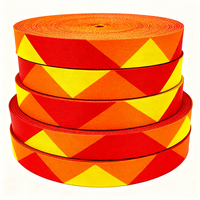 Sangle en tissu écologique 100 % polyester imprimé chevrons 25 mm à pois et dégradé zèbre pour sacs, chaussures et projets DIY – Vente en gros
