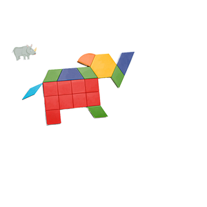 Từ Tangram Câu Đố thiết lập 70 giải pháp Montessori hình dạng mô hình khối Nhựa Trò chơi ghép hình & IQ cuốn sách giáo dục thiết lập - Product Image 1