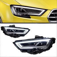 Pour Audi A3 2013-2020, ensembles de phares, feux de jour à LED, clignotants, 55W 12V, bas de gamme/haut de gamme