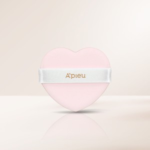 Pour A'pieu Bouffée de maquillage en coton de haute qualité Juicy Pang Heart Print Design Outil de maquillage du visage et des yeux avec étiquetage de logo - Product Image 1