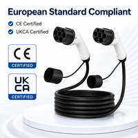 Nouveau câble de chargeur EV Stellar V1-T2T2-16A1P 7KW 16A monophasé Mode 3 Type 2 Type 2 Contacts en alliage de cuivre Norme européenne CE