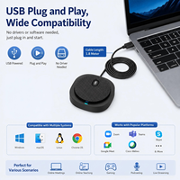 Microphone USB omnidirectionnel portable CMTECK M6 MINI en métal avec réduction de bruit ENC et câble de 2 m pour ordinateur et conférences