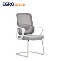Chaise de bureau ergonomique moderne EGROspace à dossier moyen pour formation et visiteurs, mobilier de Foshan