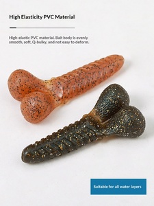 Señuelo artificial blando de acero inoxidable de 7 pulgadas, de hundimiento lento, con forma de patata, para perca, lubina y carpa, para lago y río, venta al por mayor transfronteriza. - Product Image 4