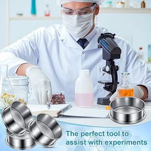 Standart Laboratuvar Test Elekleri Paslanmaz Çelik Toprak Agrega Kum Test Eleği Parçacık Analizi - Product Image 6