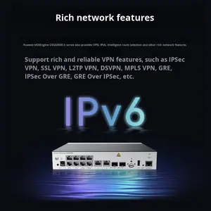 华为8级USG6000E-S12企业防火墙 * 通用电气组合<span class=keywords><strong>2</strong></span>*通用电气RJ45 <span class=keywords><strong>2</strong></span> * 10GE SFP VPN安全云 - Product Image 5