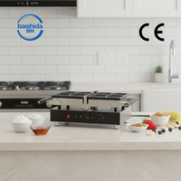 Gaufrier carré électrique CE en acier inoxydable à 4 grilles, haute efficacité, facile à utiliser, avec contrôle de la température – Solution tout-en-un