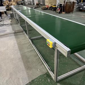 Düşük Gürültülü Alüminyum Çerçeveli Motorlu Ayarlanabilir Hızlı, Verimli Paket Taşıma İçin Tasarlanmış Düz Bantlı Konveyör - Product Image 2