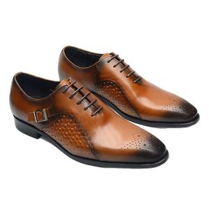Zapatos Formales de Hombre con Punta Cuadrada de Alta Calidad y Lujo, Zapatos de Boda Modernos para Hombre, Parte Superior de Cuero Genuino, Antideslizantes - Product Image 5