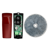 Détecteur de faisceau infrarouge réfléchissant Yaoertai 12V 24V YET611 pour portail, avec capteur photocellule de sécurité et couvercle miroir en option