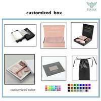 Ensemble Cadeau de Luxe en Soie de Mûrier 100% Personnalisable: Taie d'Oreiller en Soie Pure Ivoire, Chouchou, Bandeau et Masque de Nuit