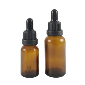 Bán Hot 15Ml Hổ Phách 30Ml Tinh Dầu Thủy Tinh Pipette Chai Với Tamper Proof Cap Nắp - Product Image 1