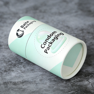 Emballage en cylindre de papier personnalisé de haute qualité - Logo imprimable, design hygiénique pour boîtes cadeaux de préservatifs - Product Image 4