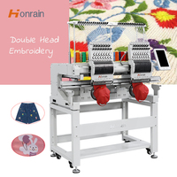 Machine à broder industrielle à 2 têtes pour casquettes, t-shirts et broderie plate