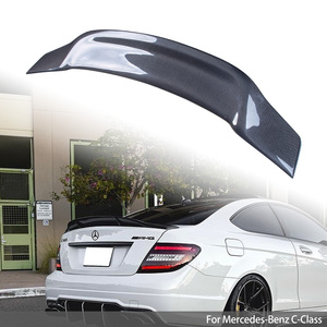สปอยเลอร์หลังคาร์บอนไฟเบอร์ทรง R สำหรับรถเบนซ์ C-Class W204 C204 Coupe 2 ประตู ปี 2007-2014 - Product Image 1