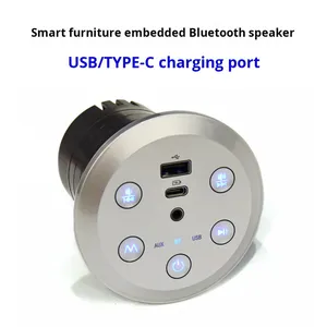 Altavoz Multifuncional Impermeable IPX9 de 5.3 Pulgadas para Sofá, Audio RGB LED, Alimentado por Batería, Carga USB/Tipo-C, Pantalla Táctil - Product Image 5