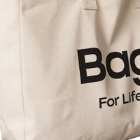 Sac fourre-tout en toile de coton pliable grand format avec imprimé dessin animé, promotion en gros, logo personnalisé, publicitaire, pour usage quotidien, sac recyclable