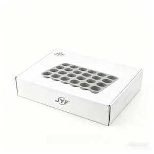 <span class=keywords><strong>Moule</strong></span> à muffins en <span class=keywords><strong>silicone</strong></span> gris 24 cavités, antiadhésif, qualité alimentaire, pour <span class=keywords><strong>mini</strong></span>-cupcakes, muffins, biscuits - Product Image 4