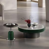 Table basse moderne de style italien, mobilier de maison, plateau en bois, design minimaliste avec rangement, idéale pour petit appartement, luxe
