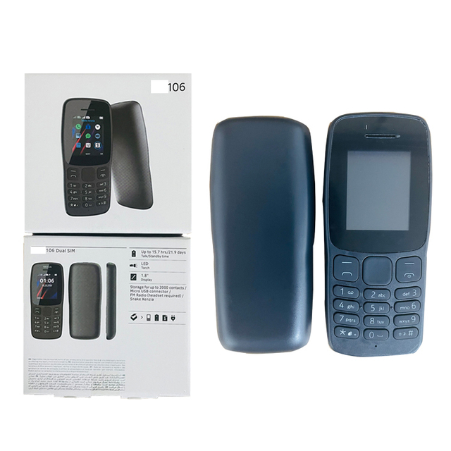 Low Price Wholesale Bulk Order Rugged Phone 100% New Dual SIM Feature Phone for No-kia 106 2G