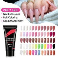 Gel Poly Acrylique Haute Viscosité pour Ongles, Gel UV LED Soak Off pour Extension d'Ongles, Multicolore pour Sculpture et Réparation d'Ongles OEM ODM