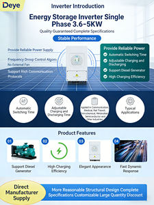 Inversores Solares Híbridos Monofásicos de Bajo Voltaje Deye de Alta Demanda SUN-5/6/8K-SG05LP1-EU-AM2-P Sistema de Inversor Solar de Alta Calidad - Product Image 6