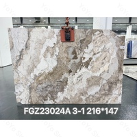 Dalle de marbre naturel de luxe, polie, marron, blanc, gris, grand format, pour murs, sols, projets intérieurs, hôtels