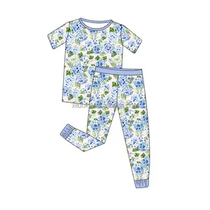 Happy Luoka Oem Groothandelsprijs Kinderen Biologische Bamboe Kleding Nachtkleding Meisje Bamboe Pyjama