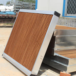 10 Inch 15inch 7090 Brown Coated Evaporative <b>Cooling</b> <b>Pad</b> Agri Greenhouse 150mm Fan System Aluminium Frame - Product Image 5