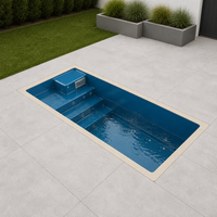 Piscine hors sol préfabriquée en fibre de verre de 20 pieds, modulaire et combinable, triple anti-corrosion pour l'extérieur