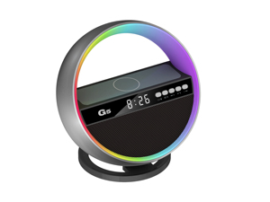 <span class=keywords><strong>2025</strong></span> Sản phẩm mới đa chức năng sạc không dây hiển thị báo động LED không dây BT loa đồng hồ báo thức RGB ánh sáng ban đêm - Product Image 4