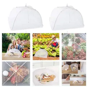 Zenidoo Kitchen <b>Foldable</b> Stackable Eco-Friendly Food Mesh Cover Anti-fly <b>Umbrella</b> Tent Cover Vegetable Fruit Breathable - Product Image 5