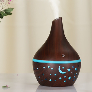 Humidificador Starry Moon de 300 ml con Acabado de Madera, Difusor de Aroma USB, Luz LED, Portátil para Hogar y Escritorio - Product Image 5