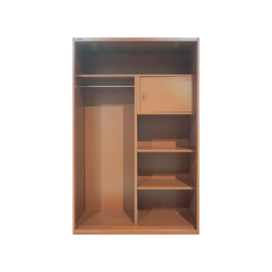 Lemari Pakaian 2 Pintu Baja, Kabinet Logam Penyimpanan Pakaian Dengan Gantungan Baju, Furnitur Rumah Kantor, Promo! - Product Image 3