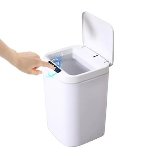 12L Smart <strong>Sensor</strong> <strong>Trash</strong> Can with Three Modes Stainless Steel Rechargeable Electric Waste <strong>Bin</strong> for Office or Indoor Use - Product Image 1