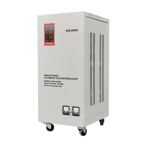 20KVA monophasé servomoteur automatique facile à installer AC220V régulateur de tension réglable stabilisateur