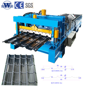 Galvanized Steel Roof <b>Tile</b> Roll Forming Machine Motor High-Accuracy Single Layer Roof Panel Making Machinery (220V/380V/440V) - Product Image 1