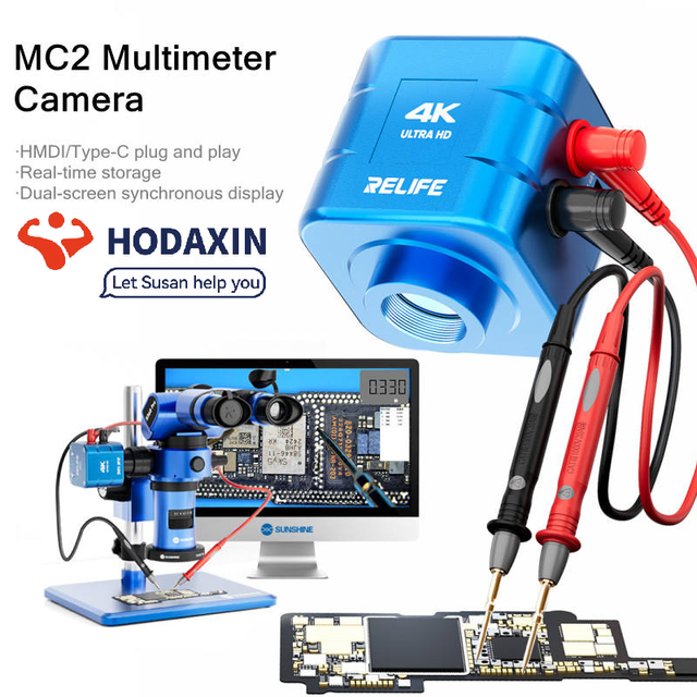 RELIFE MC2 4K HD Industrial Microscope and Camera Set High Quality Sensor Repair Tool for Mobile Phones