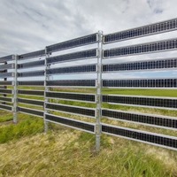 Paneles Solares Ultra Delgados de 60W 80W 100W, Paneles Solares Flexibles Adhesivos para Cercas, Persianas Solares y Pérgolas, Panel Solar