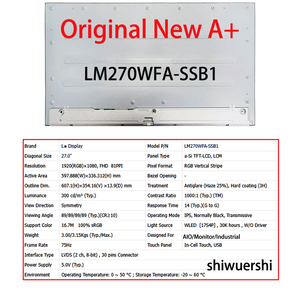 Écran LCD industriel neuf et original A+ 27 pouces LM270WFA SSA1 SSA2 SSB1 LM270WFC SSA1 LM270WFD SSA1 SSA2 <span class=keywords><strong>SSL1</strong></span> en gros - Product Image 4