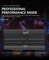 Table de mixage audio GAX-UT32 Console de carte son Interface système de bureau Entrée d'ordinateur numérique 32 canaux Double effet de réverbération 99 intégré