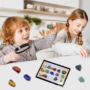 Địa chất Mix 30 loại ROCK mẫu tự nhiên gemstoned công cụ giảng dạy cho tiểu học và trung học giáo dục khoa học Kit - Product Image 6