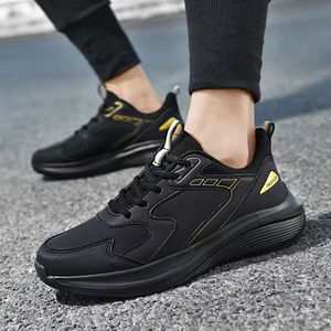 Chaussures de marche montantes vulcanisées à lacets pour hommes, doublure en maille, TPU respirant, légères, antidérapantes, baskets tendance, grandes tailles - Product Image 6