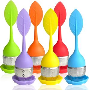 โรงงานขายส่งที่กรองชาสแตนเลส 304 แบบสร้างสรรค์พร้อมที่กรองซิลิโคน - Product Image 1